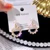 Boucles d'oreilles en perles de Style Vintage pour femmes, bijoux simples à la mode, cercle Trebster, vente en gros