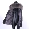 parka men Winter Jacket Hooded Nature Raccoon Lining Jackets Man Real Fur Coat 201104