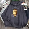 Tecknad uggla print sweatshirts man hajuku pocket casual hooded kläder kvinna man tecknade mode hoody punk anime streetwear h1227