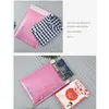 Rosa bubbla Postpåsar Självförsegling Padded Kuvert Väskor Poly Bubble Mailers Bag Presentförpackning Väska Bröllop Favor Bag Jlliih