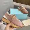 Designer high quality womens casual shoes sports leather heightening splicing round head luxury high-end thick bottom fashion mens low top double bottom size 35-44