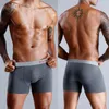 4 Parça Boxershorts Erkekler Boksörler Pamuk Külot Adam Iç Çamaşırı Erkekler Seksi Aşınma Erkek Külot Erkek Boxer Gay Lot Uzun Üst LJ201110