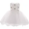 Été bébé fille vêtements princesse robe de nouveau-né pour fille robe de mariée de fête infantile 1 an anniversaire fille tutu robe de baptême LJ201221