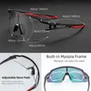 Photochromic Cycling Glasses Polarized Built-in Myopia Frame Sports Sunglasses Men Women Glasses Cycling Eyewear Goggle