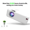 أجهزة عرض Crenova Mini Projector A13 (Android اختياري) 1280 * 720P الدقة الدقة 4K مع واي فاي 3D بلوتوث المنزل السينما