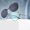 Sunglasses Optical Thin Frames Women Men Round Polarized Clip On Sun Glasses Female Fashion Ultralight Eyeglasses Charming Black1