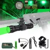 Zaklampen Torches 500 Yard XPE Green Led Jacht Tactische Torch Remote Switch Holster / Rifle Outdoor Lantern met 18650 batterij