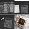 Wave Point Packing Bag Small Cookies Transparent Convenient Printing Diy Baking Bags Wedding Candy Supply New Arrival 4 8js5 K2