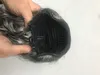 100% real brasileño gris puff afro cola de caballo clip de extensión de cabello en Remy updo moño rizado cordón cola de caballo postizos grises 120 g 140 g