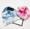 Wiosna Zima Mężczyzna Moda Czapka Kobieta Kobieta Nowość Krawat Barwiący Kapelusze Błękitny Biały Mężczyzna Tie-Dye W Inter Ciep H w Czapki Różowe Casual Czapki 5Color