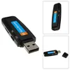 Registratore audio vocale digitale ricaricabile Dittafono Lettore di schede disco USB Flash Drive Supporto massimo 32 GB