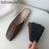 SUOJIALUN Marque Summer Slipper Haute Qualité Soft Slip sur Mules Plat Femmes Casual Sandal Outdoor Beach Slide Y200423 GAI GAI GAI