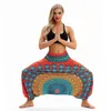 Frauen Casual Lose Yoga Hosen Baggy Boho Aladdin Overall Harem Hosen Nahtlose Leggings Hosen Ropa Deporte Mujer H1221