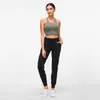 L89 Spandex Yoga Jogger Pantaloni Push Up Sport Donna Collant fitness con tasca Femme Vita alta Legins Joga Drop nudo wor4941979