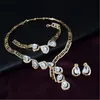 Oorbellen ketting hele 2021 prachtige Dubai sieraden set luxe goudkleur grote Nigeriaanse bruiloft Afrikaanse kralen kostuumontwerp6033198