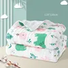 Thicken 6 Layers Gauze Muslin Swaddle Baby Blankets Cotton Bed Cover Absorbent Large Bath Towel 110* Newborn Summer Quilt LJ201105