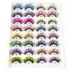 Color luminous 3D false eyelashes Natural nude stage makeup Glitter diamond thick exaggerated eyelashes