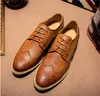 Yeni Deri Brogue Erkek Flats Ayakkabı Cale Erkekler Oxfords Moda Marka Elbise Ayakkabı Erkekler Için Ayakkabı DH24