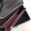 Novas bolsas de ombro de alta qualidade 7A Bolsas femininas clássicas com corrente bolsa crossbody bolsa de couro genuíno carteira feminina com caixa Frete grátis