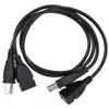 50cm USB2.0 Type A Female to USB B Male Scanner Printer Cable Extension Adapter Cord