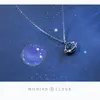 Modian Yeni Satış Mavi Charm Gizemli Gezegen Kristal Kolye Kolye Klasik 100% 925 Ayar Gümüş Parti Zincir Takı Q0531
