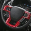 Rote Auto-Lenkradrahmen-Armaturenbrettverkleidung für Ford F150 15+ Innenzubehör