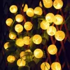 30 LED 크리스마스 독신 빛 야외 따뜻한 흰색 문자열 조명 랜턴 태양 전원 방수 가벼운 스트립 정원 장식 Y200903