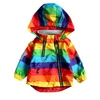 Rainbow Jacket for Girls Windbreaker Baby Girl Winter Clothing Ipray Holyas Capacias de dibujos animados para niños