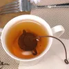Silicone Tea Infuser Verktyg Kreativitet Tekanna form återanvändbar filter diffusor Hem Teas Maker köksartiklar 7 färger