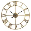 Metal Mute Wall Clock Creative Retro Vardagsrum Enkel konst Nordic Luxury Wall Clock Office Reloj de Pared Home Decor DG50WC H1230