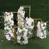 4pcs vloer vazen ​​bloemen vaas kolom standaard metalen pijlerweg loodkolommen trouwtafel centerpieces rek evenement feest decoratie 201130