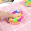 الحمض النووي شبكة squish الإجهاد الكرة squishy تململ لعبة rainbow مضاد للتوجيه الإغاثة الضغط الحسي لعبة الطفل هدية عيد الفصح أطفال الكبار بنين بنات