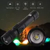 Mini draagbare zaklampen 3 lichte modi zoombare heldere USB LED oplaadbare fakkelwerklichten kleine zak zaklampen camping sleutelhanger lamp