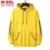 Büyük Boy 9xl 150kg Erkekler Hoodies Sweatshirt Casual Kapşonlu Kazak Erkek Hip Hop Streetwear Sweatshirt Büyük Boy Hoodie Eşofman 201.114