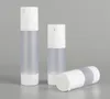 15ml 30ml 50ml Airless Bottle Essence Vacuum Pump Frosted White Refillable Bottles Liquid Makeup Container Tools