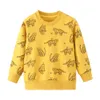14 стилей ins ins мальчик детская одежда капюшон 100% хлопок полный динозавр разные дизайн печать весна осенью тушь детская повседневная одежда