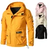 yellow waterproof coat