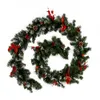 1.82.7m Artificial Christmas Fireplace Garland Wreath Fake Pine Tree Ornaments Gold Year Xmas Party Indoor Home Decoration 201027