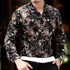 수입 의류 남성 벨벳 셔츠 Cheval Chemise Homme Marque Luxe Camisa Social Masculina Slik Shirts Slim