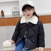 Вниз пальто зимнее детские теплые хлопчатобумажные куртки детская одежда детская младенца кроличьи меховые воротнички корейский стиль для мальчиков Верхне 221007