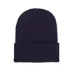 Foreign trade woolen cap for autumn and winter warmth, light board knitted pure color pullover