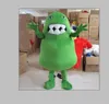 2019 fábrica Professional quente pode ser lavado com água bactérias EVA verde material Mascot Costumes andando desenho animado da festa de Vestuário