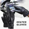 Guantes calefactables eléctricos de invierno para hombre y mujer, resistentes al viento, para ciclismo, cálidos, con pantalla táctil, para esquiar, alimentados por USB, 2011042687