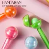 HANDAIYAN 2-in-1-Lollipop-Lippenbalsam mit doppeltem Verwendungszweck, Farbwechsel, feuchtigkeitsspendender Lippenstift, Lippenöl, Glanz