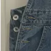 Mode maxi denim sommar damer upphängare hål klänningar kvinnlig lös plus storlek bib blå jeans lång klänning 8075 y200120 es