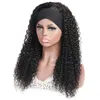 Ishow Human Hair Wigs With Headbands No Glue Easy to Install Body Straight Water Headband Wig Loose Deep Curly None Lace Wigs for Women All Ages Natural Color