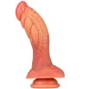 Nxy dildo's anaal speelgoed Zhenyanggen nr. 5 vloeibare silicagel make-up penis super grote dikke valse volwassen sex producten vrouwelijke 0225