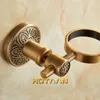 Antique Brass Soap Dispenser HolderPure Aluminium Bathroom Basket Holder Accessories YT14293 Y200407