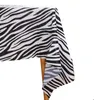 Dieren Thema Zoo Print Tafelkleed Jungle Safari Tafelkleed Feestdecoratie PE Waterbestendige Benodigdheden Ideaal voor Verjaardagsfeestjes Babyborrels 54"x108"