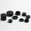 50 x Voyage Portable Petit 1g 2g 3g 5g 10g 20g Plastique Noir Crème Pot Pot Boîte Maquillage Nail Art Cosmétique Perle Conteneur De Stockage 201013